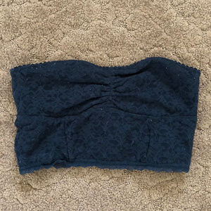 Strapless Black Lace Bandeau